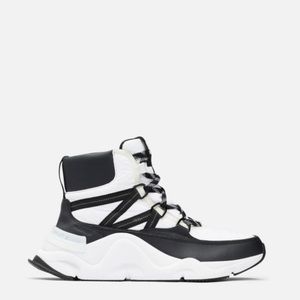 Sorel White and Black High-Top Sneakers